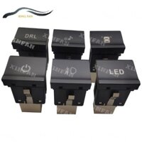 Xf Cho VW polo 6C 2014 2015 2016 Xe Màu Đỏ Đèn LED Phía Trước Sương Mù Công Tắc DRL Radar Âm Nhạc Bật Tắt Nút Phụ Kiện