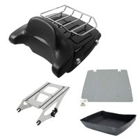 XFMT Chopped Tour Pack Trunk Rack Backrest Compatible with Harley Davidson Touring Street Glide 2014-2019 CVO Road King FLHRSE6 2014