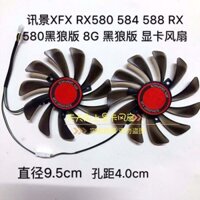 Xfx RX580 584 588 Black Wolf Edition RX580 8G Black Wolf Edition Card đồ họa Quạt kép