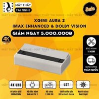 Xgimi Aura 2 - Máy chiếu siêu gần 4K thông minh tích hợp Android TV 11, sử dụng công nghệ Dual Light 2.0, đạt chứng nhận IMAX Enhanced, độ phân giải chuẩn 4K UHD, độ sáng 2300 ISO Lumens, loa Harman Kardon và Dolby Vision