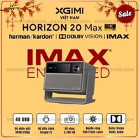 Xgimi Horizon 20 Max - Máy chiếu 4K thông minh tích hợp Google TV, sử dụng công nghệ RGB Triple Laser, độ phân giải chuẩn 4K UHD, độ sáng 5700 ISO Lumens, đạt chứng nhận IMAX Enhanced & Dolby Vision và tích hợp loa Harman Kardon