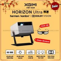 Xgimi Horizon Ultra - Máy chiếu thông minh tích hợp hệ điều hành Android, nguồn sáng kép Dual Light, độ sáng 2300 ISO lumens, phân giải chuẩn 4K UHD, hỗ trợ các tính năng căn chỉnh thông minh, loa Harman Kardon và chuẩn Dolby Vision