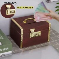 Xgzmgcg Pig Bank Organizer, Hộp đựng tiền phong cách cổ điển, Hộp an toàn có khóa kết hợp Hộp tiết kiệm tiền