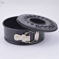Xh 24 / 26 / 28 / 18 cm tròn thép carbon cao bánh đế phẳng có thể tháo rời rỗng ống khói khuôn bánh DIY nướng bánh dụng cụ