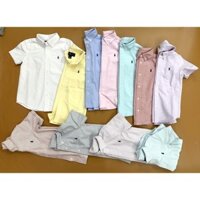 XH24 - Áo sơ mi Ralph Lauren thêu ngựa nhiều màu BT size 2 - 18y