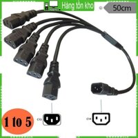 Xi 3-Prong C14 sang IEC320-C13 Cổng Kết Nối Dây Nam Cắm Sang Nữ Ổ Cắm Cáp Chuyển Đổi Y-splitter Dây Điện Lin