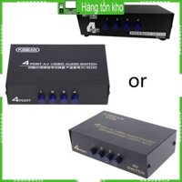 Xi 4 trong 1 Out RCA Switcher AV Bộ khuếch đại bộ chia Video cho hộp cáp DVD DVR