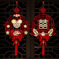 Xi Character Three-Dimensional Pendant Wedding Special Room Decorations Arrangement Women's Living Room Room Bedroom Door Wedding Ornaments