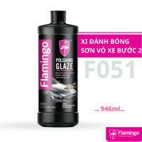 Xi Đánh Bóng Sơn Vỏ Xe Bước 2 Flamingo F051 946ml - Hãng Phân Phối Chính Thức