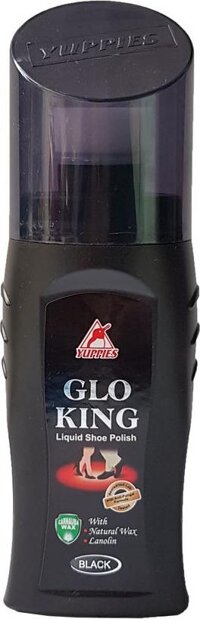 Xi đánh giày đen YUPPIES Glo King Liquid Sheo Polish 75ml-Back Malaysia