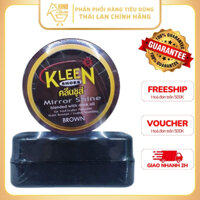 Xi Đánh Giày Kleen Shose Màu Nâu 60g Thái Lan Giúp Tăng Độ Bền Cho Da