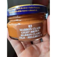 Xi đánh giày màu vàng bò (light brown) dạng kem