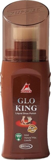 Xi đánh giày nâu YUPPIES Glo King Liquid Sheo Polish 75ml - Brown Malaysia