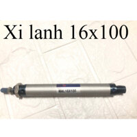 Xi lanh khí nén tròn đường kính 16, hành trình 100mm