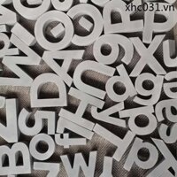 Xi măng Chữ Trang Trí Tường Nền Tường Sáng Tạo Phong Cách Công Nghiệp Đồ Trang Trí Số 3D Ba Chiều Tiếng Anh Chữ Dán Tường