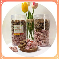 Xí Muội Thịt Mix Ô Mai Đào Hồng Xí Muội Đào Bao Tử Chua Ngọt Ăn Vặt Cực Ngon - Hộp 450g