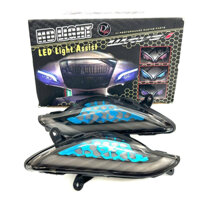 Xi Nhan Tổ Ong Xanh Băng -Xi Nhan Màu Xanh Audi Led Wave A-RS 50-100-110cc Hàng Hãng 100% Mã SLZ1