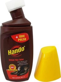 Xi nước đánh giày da nhanh Hando 80ml - Giày da nâu