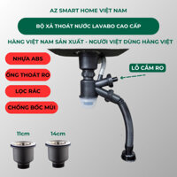 Xi Phông Chậu Rửa Chén, Bộ Ruột Chậu Rửa Chén, Xi Phông Chậu 1 Hố, Nhựa ABS Siêu Bền, Kèm Bộ Lọc Rác, Inox 304