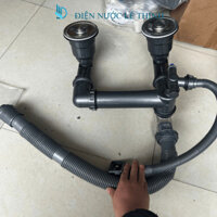 Xi phông thoát chậu rửa chén, bát Ống thoát nhựa cứng cao cấp.