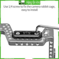 Xi Universal Low-Profile Phát hành nhanh Đường ray an toàn đường sắt NATO dài 63mm với 3 8 ốc vít cho lồng máy ảnh có tay cầm NATO