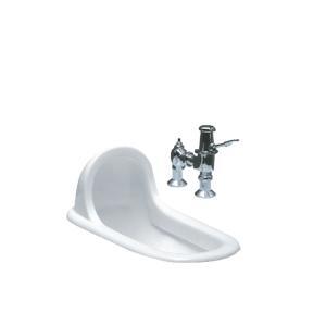 Bồn cầu xổm Caesar C1230 + Bộ xả gạt BF449