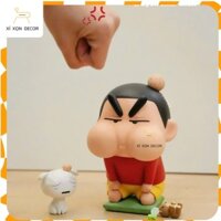 Xí Xọn Decor - [18cm] Mô Hình Cậu Bé Bút Chì Shin U Đầu Chibi Đáng Yêu - Ống Heo Tiết Kiệm Trang Trí
