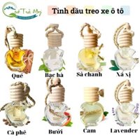 xi029Tinh dầu thơm xe ô tô bưởi, quế, chanh sả, bạc hà, xá xị, cafe, cam, lavender Quế Trà My  khử mùi dầu xông thơm phò