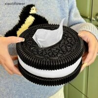 [Xia] Sáng Tạo Mới Big Oreo Hộp Giấy Stall Bàn Ăn Hộp Khăn Giấy Gốm Ánh Sáng Sang Trọng Nhà Phòng Khách Trang Trí Máy Tính Để Bàn [VN]