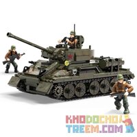 XIANG JUN XJ-915 XE TĂNG T-34/85 bộ đồ chơi xếp lắp ráp ghép mô hình Military Army Quân Sự Bộ Đội 854 khối