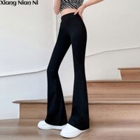 Xiang Nian Ni Quần Ống Loe Mỏng Nhẹ Màu Đen Lưng Cao Thời Trang Xuân Hè Dễ Phối Đồ Cho Búp Bê Barbie