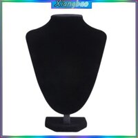 Xiangbao Đen Nhung Vải Mannequin Bust Trang Sức Trưng Bày Giá Đỡ Vòng Cổ Bán Thân Đứng Giá Trang Sức Sắp Xếp