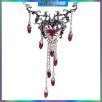 Xiangbao Halloween Party Cosplay Trái Tim Pha Lê Mặt Dây Chuyền Dây Chuyền Cho Nữ Cô Gái
