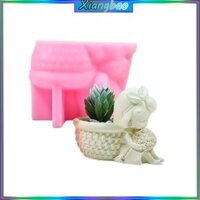 Xiangbao Handmade Bình Hoa Mini Khuôn Succulents Planter Đúc Khuôn Giữ Hoa Cô Gái Khuôn Hanadmade Cho Cây