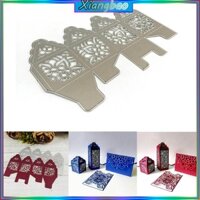 Xiangbao Hộp Đèn Lồng Cắt Kim Loại Chết Stencil Thêu Sò DIY Album Tem Thẻ Giấy