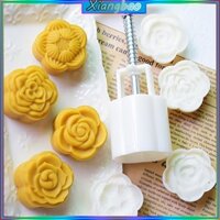 Xiangbao Khuôn Bánh Trung Thu Bằng Nhựa 50g Hoa Mai Tem Bánh Quy Khuôn Cắt Bánh Quy DIY Fondant Dụng Cụ Nướng Bánh Trung Thu Fes