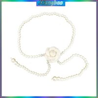 Xiangbao Nữ Mùa Hè Hoa Mỏng Thắt Lưng Camellia-Hoa Eo Dây Xích Đầm Trang Trí