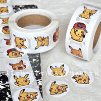 Xiaohongshu Cùng Phong Cách Giá Trị Cao ins Hoạt Hình Pikachu Trang Trí Sổ Tay Miếng Dán Niêm Phong Cuộn Cuộn Miếng Dán Washi Băng