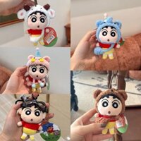 Xiaohongshu Mặt dây chuyền Shin-chan biến hình cùng phong cách, móc khóa Shin-chan hình voi dễ thương, gấu Tim biến hình, búp bê Shin-chan nhồi bông, mặt dây chuyền ba lô quà tặng cho các cô gái