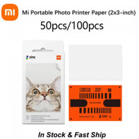 Xiaomi 100% Mới ZINK Máy In Bỏ Túi 1S Giấy Tự Dán In Hình 50 / 100 Tờ Xiaomi 3 inch Mini Bỏ Túi Giấy Máy In Ảnh