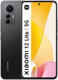 Xiaomi 12 Lite 5G + 4G LTE (128GB + 6GB) đã mở khóa - Bộ ba camera 108MP, màn hình 6,55, không hỗ trợ Verizon Boost At&amp;T Cricket Straight - (kèm gói sạc nhanh Fast Car 51W) - Màu đen nhạt.
