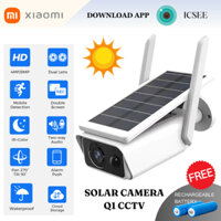 XiaoMi CCTV Solar Q1 / Camera quan sát ngoài trời 5MP 1440p / Pin sạc / Không dây Wi-Fi / Chống nước