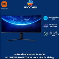 Xiaomi Curved Gaming Monitor Mi Surface 34" 21:9 Gaming WQHD 2K (3440 x 1440),Display, AMD FreeSync, 144hz 4ms