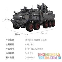 XIAOMI MITU MI ONEBOT OBLDQ16AIQI 16AIQI OBWEY19AIQI 19AIQI non Lego CN171-11 NHÂN VIÊN VẬN CHUYỂN tỷ lệ 1:8 bộ đồ chơi xếp lắp ráp ghép mô hình The Wandering Earth Lưu Lạc Địa Cầu 2800 khối