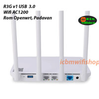 Xiaomi R3G V1(USB3.0) & V2(nonUSB)  Router wifi băng tần kép AC1200,Wan Lan Gigabit 1GB, Openwrt (VPN, v2ray), Padvan