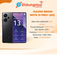 Xiaomi Redmi Note 13 Pro+ 5G 256GB/12GB Mới 100% fullbox sẵn tiếng Việt bảo hành phần cứng, ảnh thật