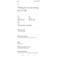 Xiaomi redmi Turbo 3 máy , phiên bản 12-256Gb full box. đẹp 98% hàng nội địa cũ đẹp đã việt hóa 80%