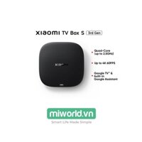 Xiaomi TV Box S 4K Gen 3 MDZ-32-AA - Phiên Bản Quốc Tế