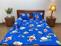 {Xiaoqian Home Furnishings} Bộ ga trải giường thun  lạnh HÀN QUỐC IN 3D nệm cao 3-15cm(4 món)