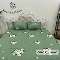 {Xiaoqian Home Furnishings} Lẻ Tấm Ga Trần Bông Dày Dặn, Xẻ Góc (Drap Chùm, Chân Phủ Xuống Giường N